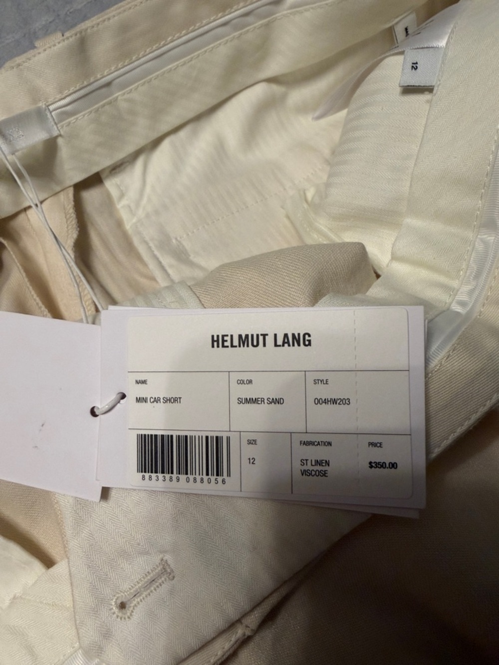 BNWT Helmut Lang mini car shorts - Picture 4 of 13
